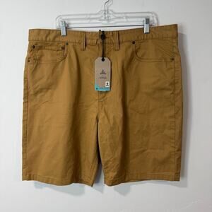 Prana Men's Ulterior Shorts NEW 9" Inseam Brown 40 Chino Stretch